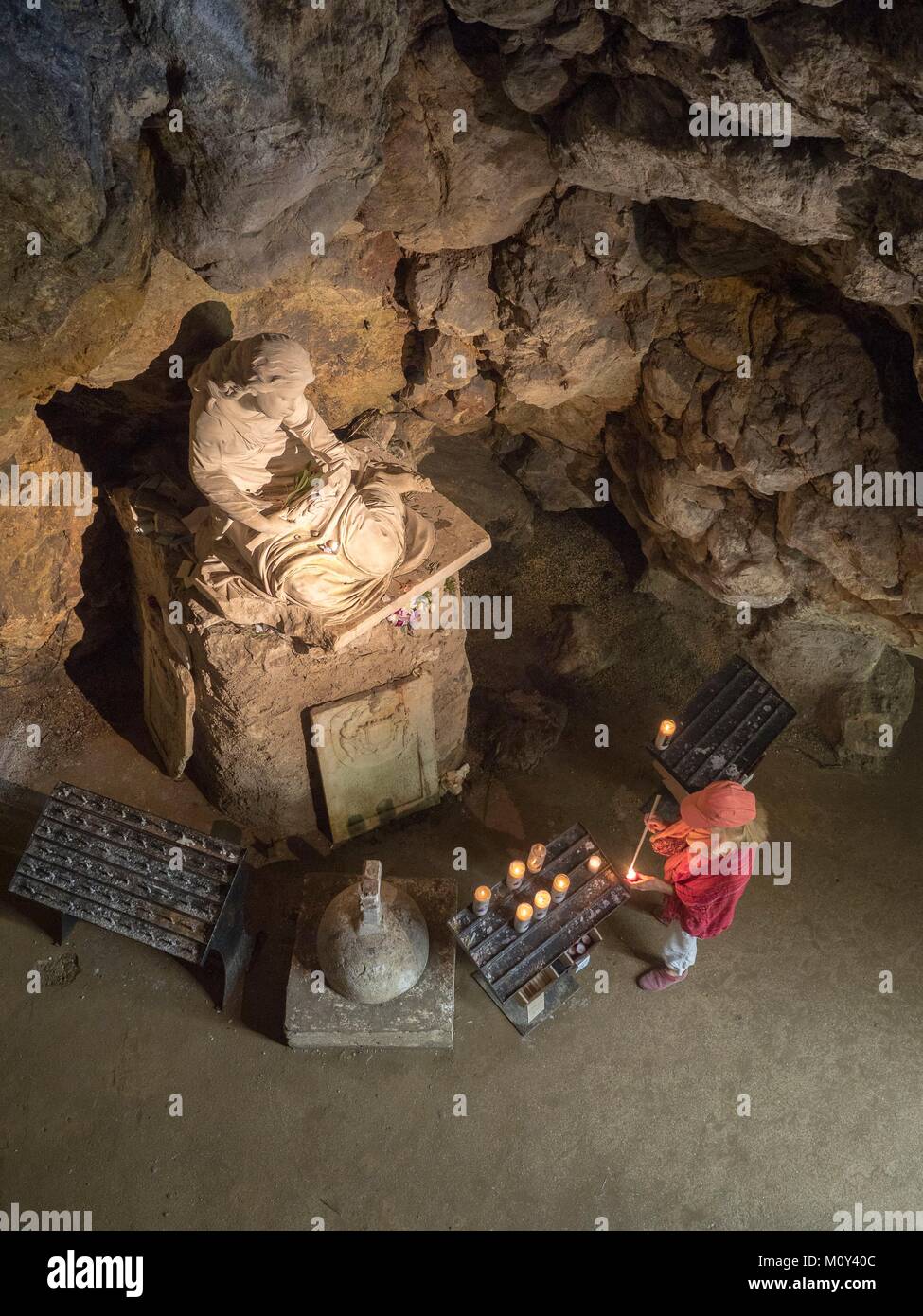 France,Var,Plan d'Aups Sainte Baume,massif de la Sainte Baume,grotte sanctuaire de Sainte Marie
