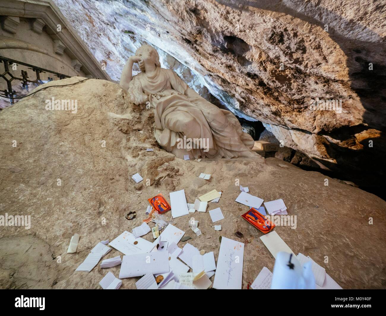 France,Var,Plan d'Aups Sainte Baume,massif de la Sainte Baume,grotte sanctuaire de Sainte Marie