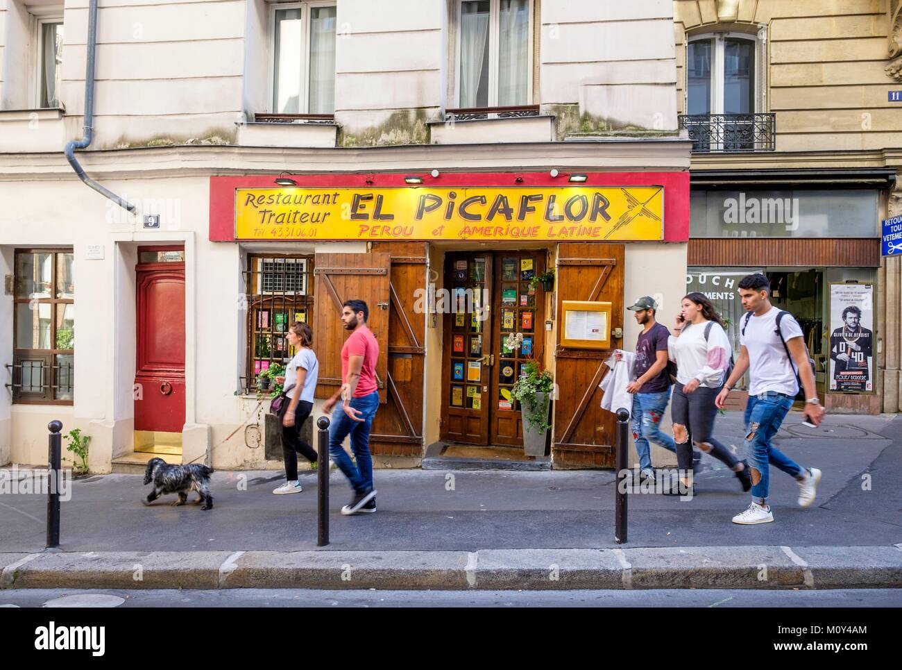 France,Paris,Jardin-des-Plantes district,the Peruvian restaurant El Picaflor  Stock Photo - Alamy