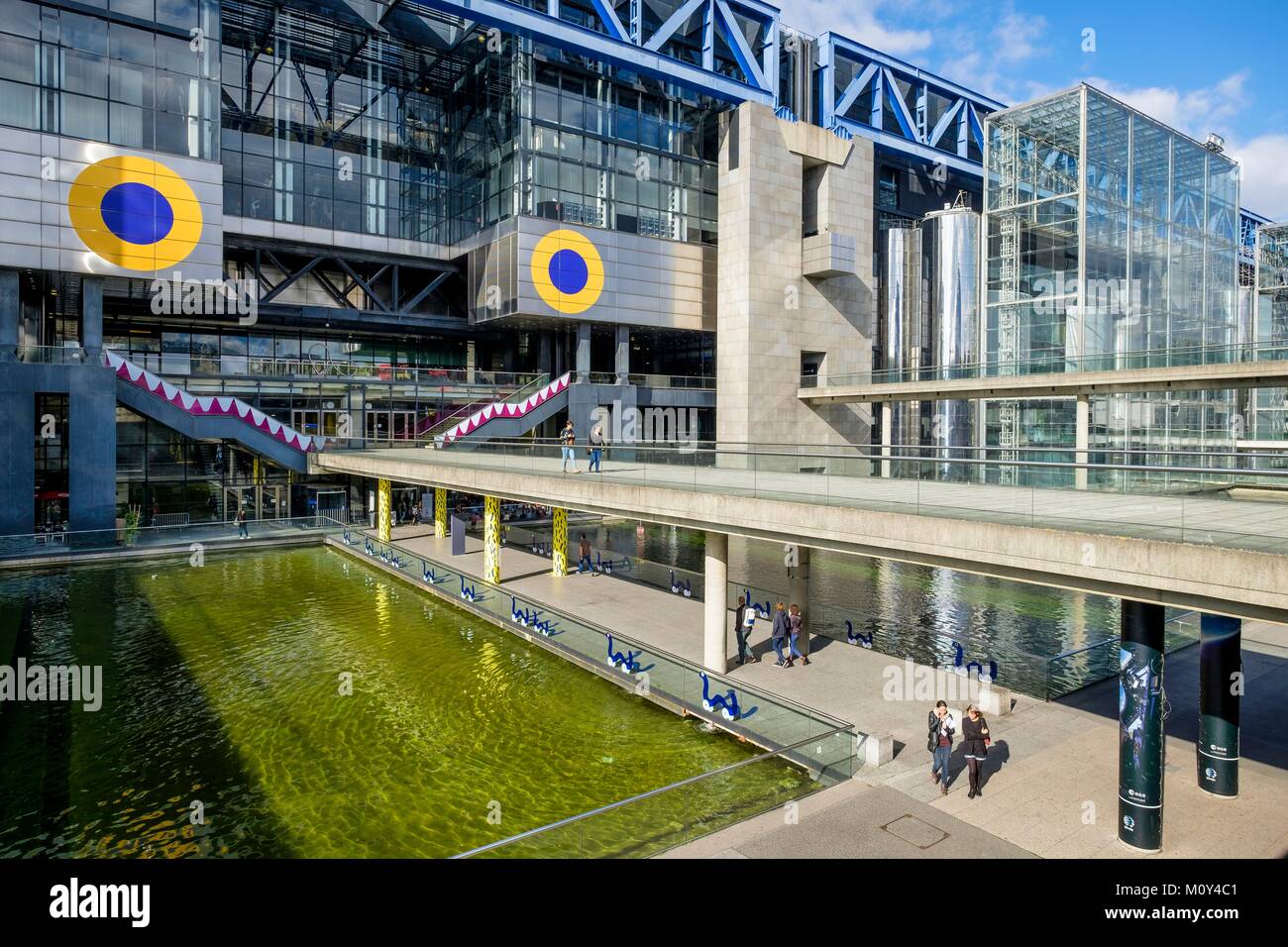 France,Paris,La Villette Park,City of Science and Industry by the architect Adrien Fainsilber and opened in 1986 Stock Photo