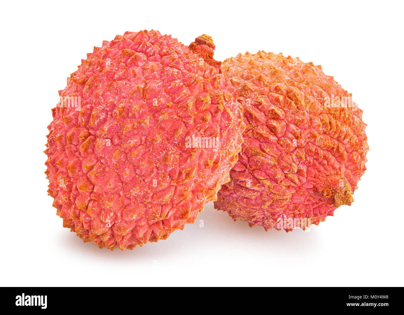 lychee path isolated Stock Photo