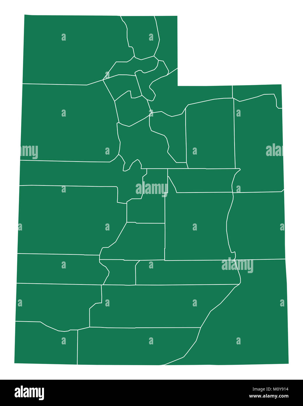 Map of Utah Stock Photo Alamy