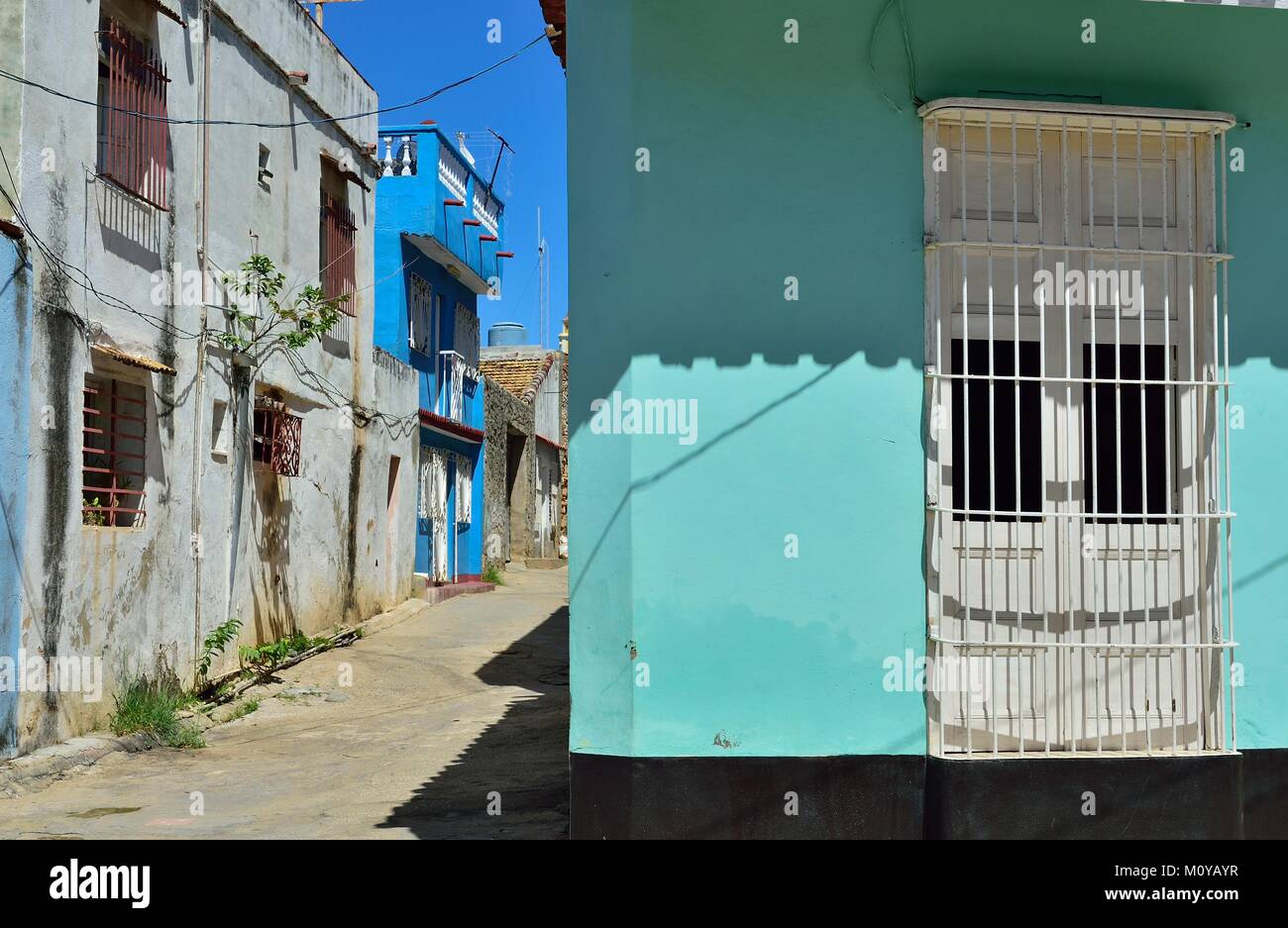 Doors and windows. Picturesque elements of traditional architecture,. Colourful houses of the