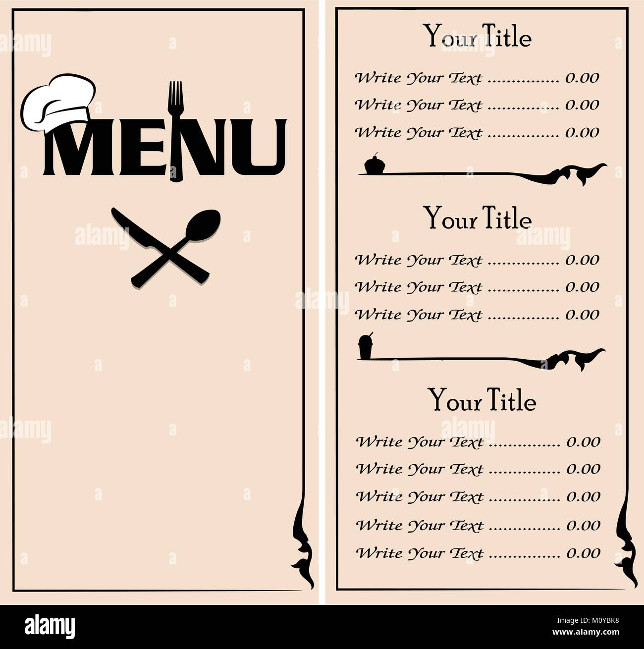 Abstract menu presentation Stock Vector Image & Art - Alamy