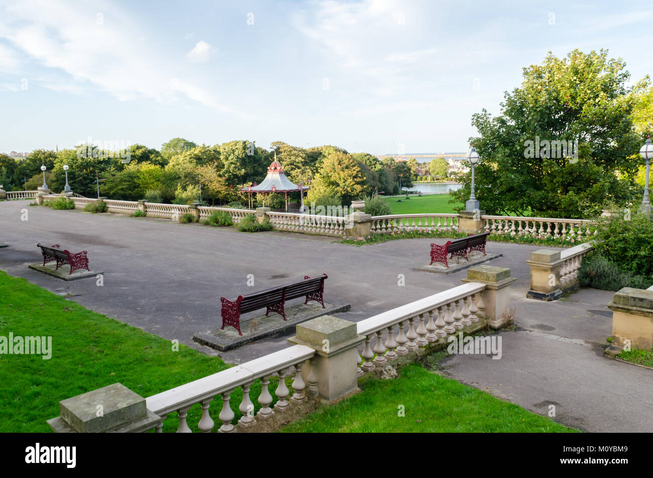 Northerly View Across South Marine Park, South Tyneside Stock Photo Alamy