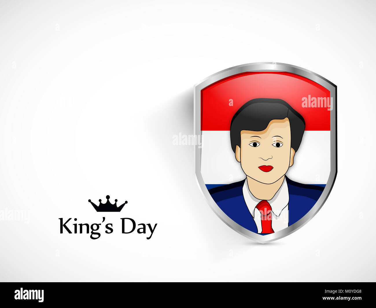 illustration of koningsdag or kings day background. Kings Day is a national holiday in the Kingdom of the Netherlands. Celebrated on 27 April. Stock Photo