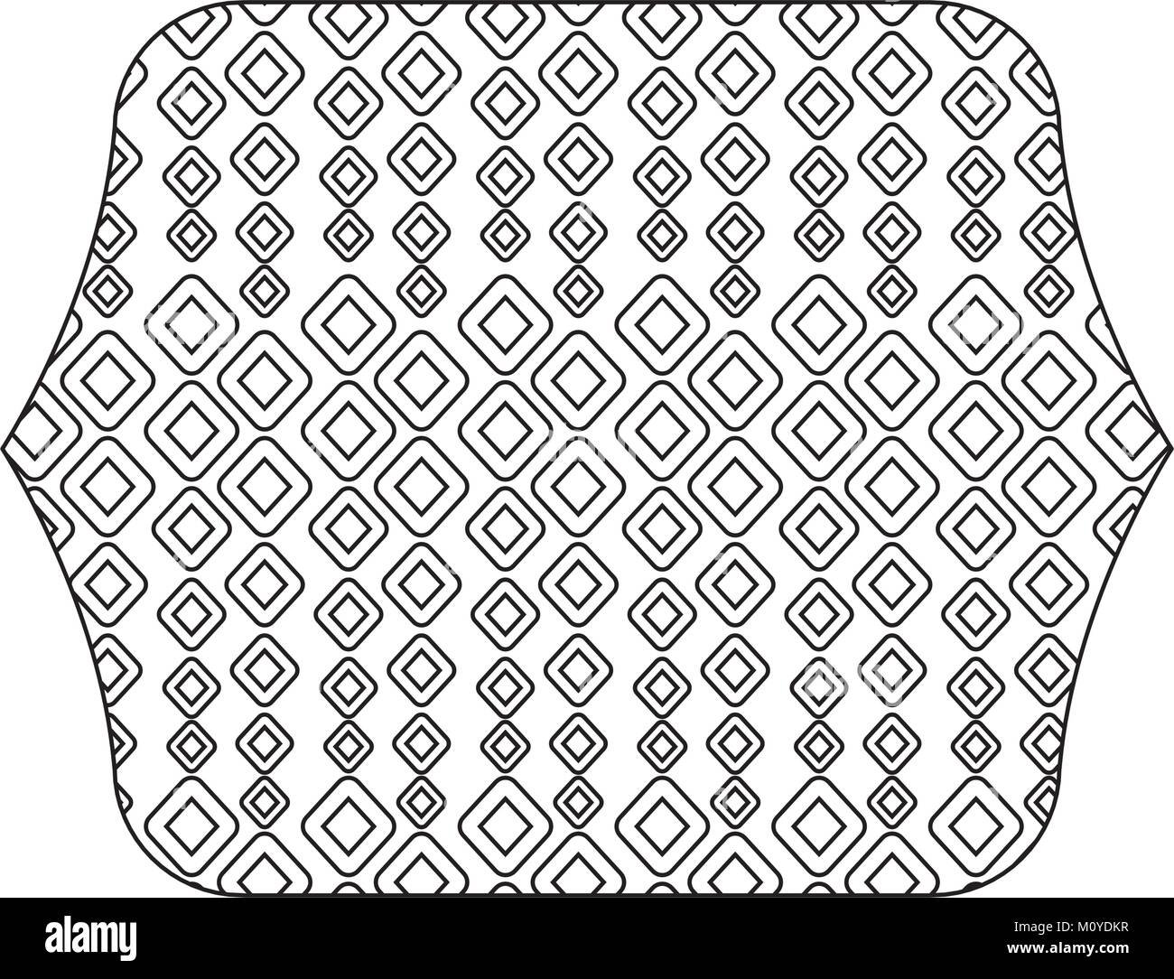 line rectangle with graphic seamless pattern background design Stock ...