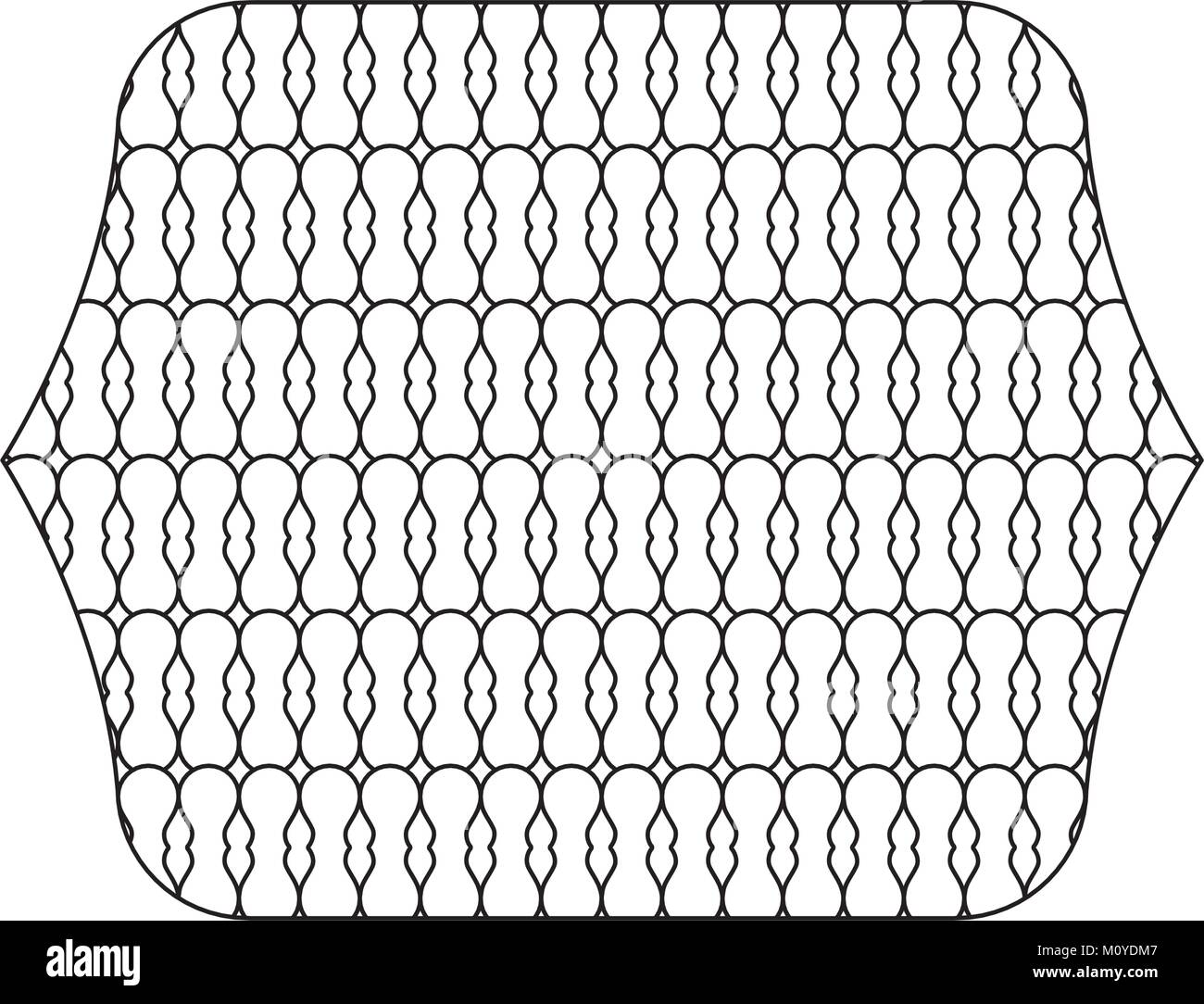 line rectangle with pattern graphic seamless background texture Stock ...