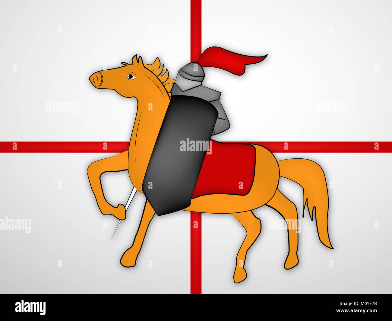 illustration of Christian St. George Day background Stock Photo - Alamy