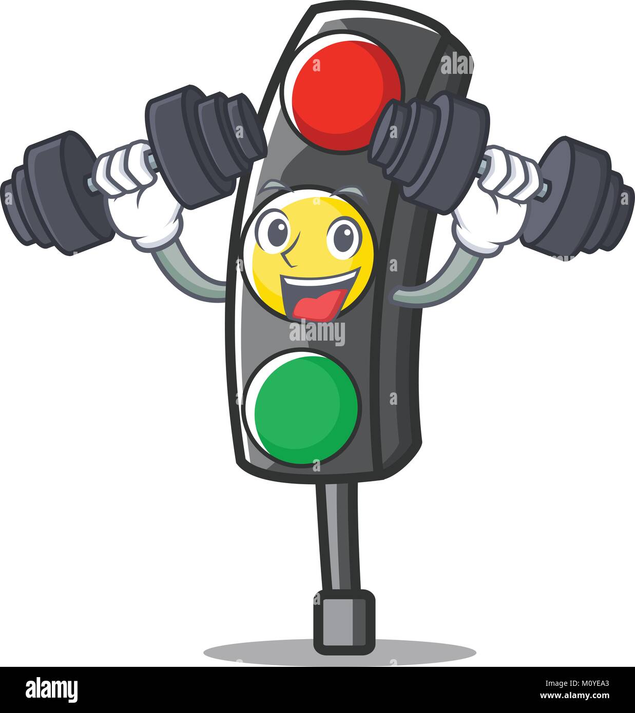 Fitness traffic light character cartoon Stock Vector Image & Art - Alamy