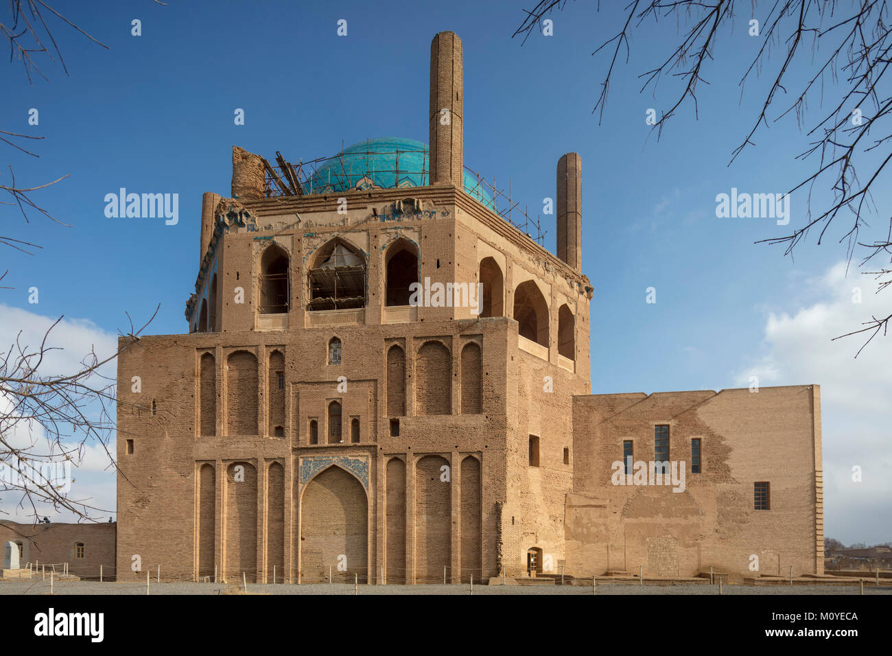 Mausoleum of Uljaytu, Sultaniyya, Iran Stock Photo