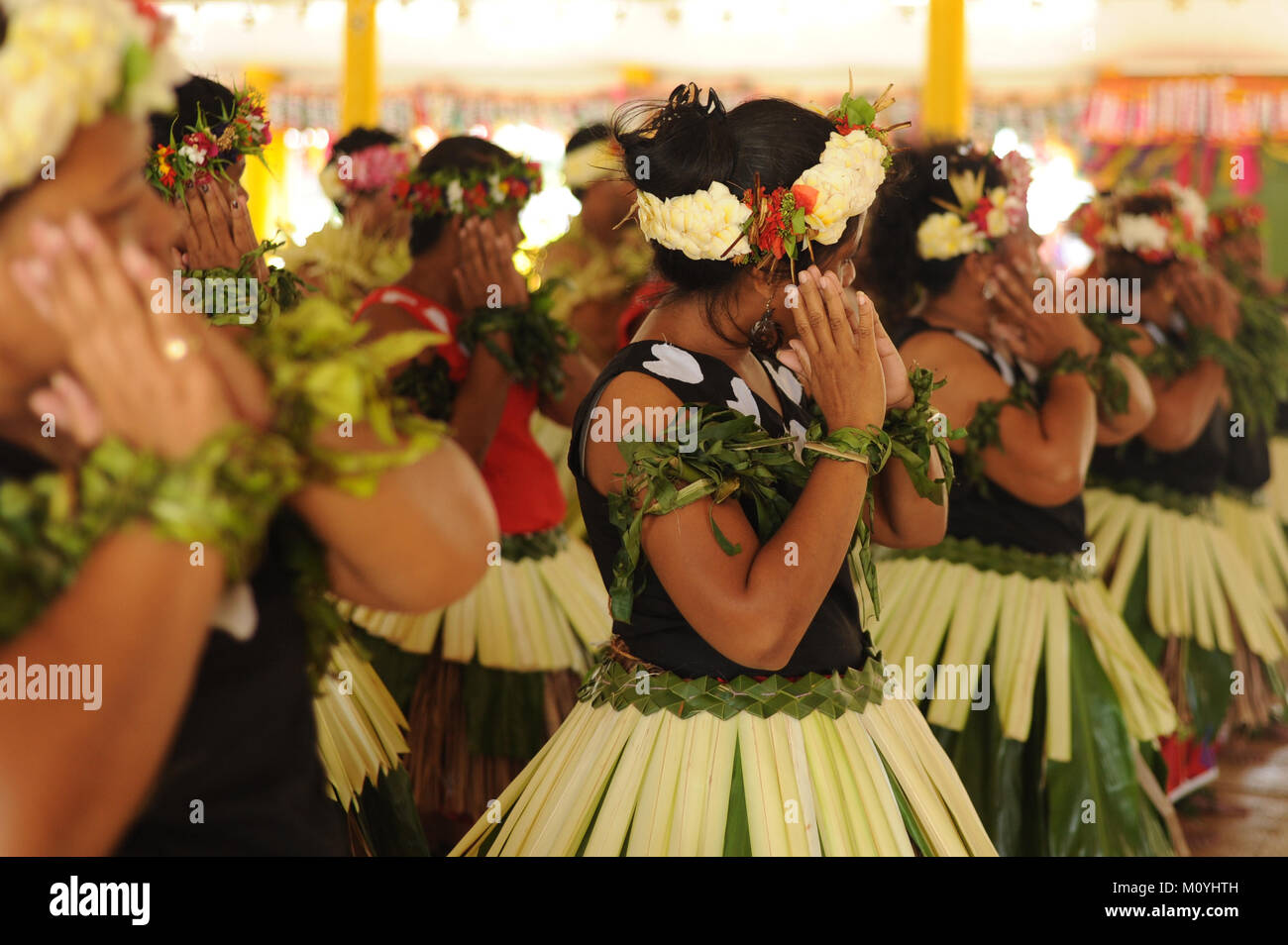 Tuvaluans celebrate their Independence Day on October 1 2015 Stock ...