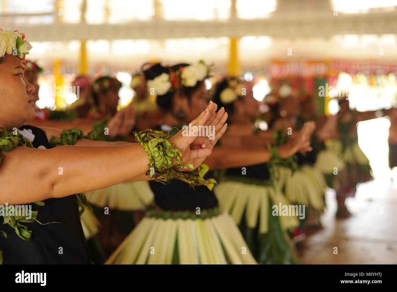 Tuvaluans celebrate their Independence Day on October 1 2015 Stock Photo