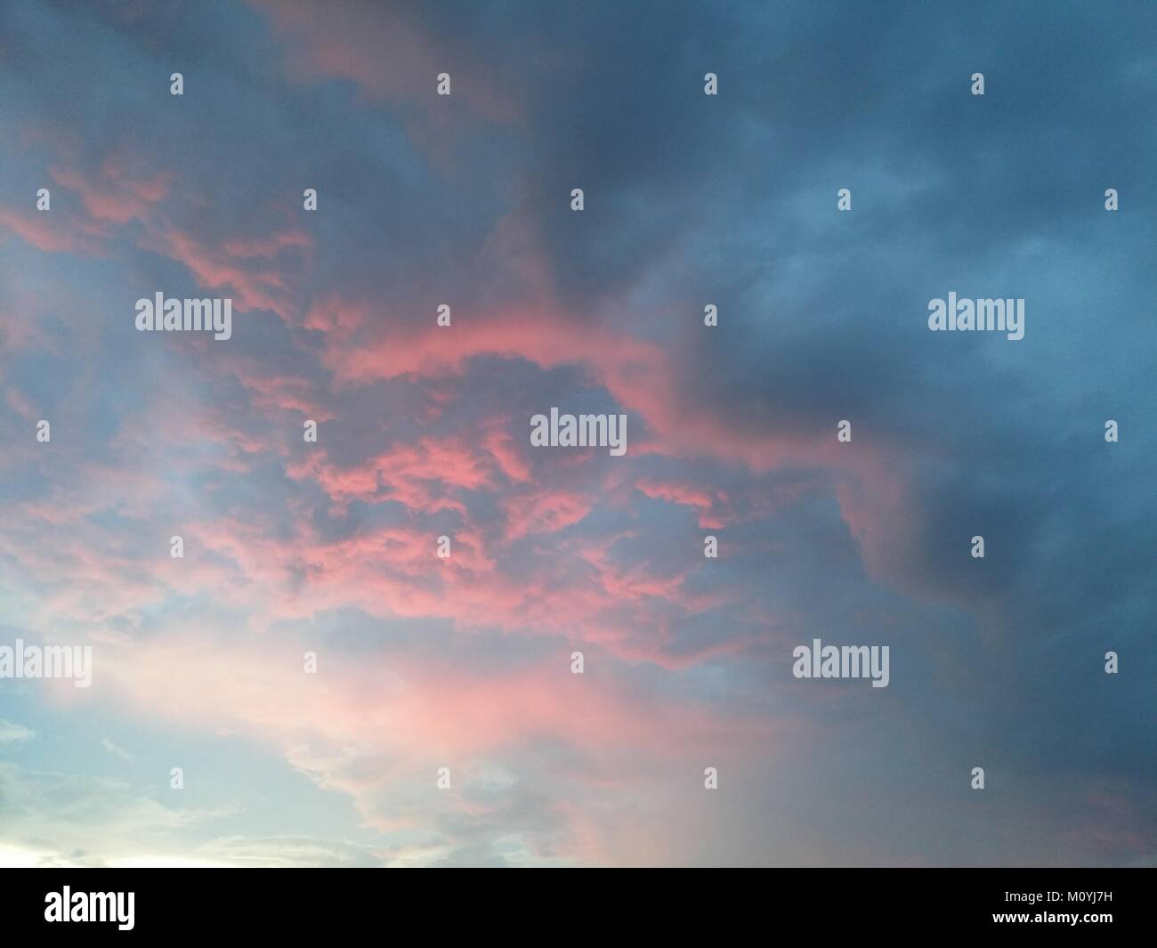 Red and Blue Sky Stock Photo Alamy