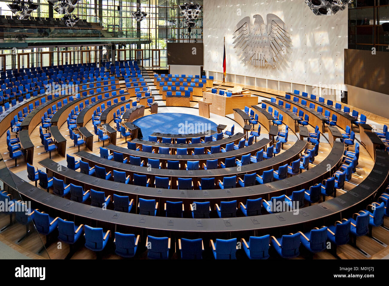 Plenary Chamber of the Bonn Bundestag,Bonn,Rhineland,North Rhine-Westphalia,Germany Stock Photo