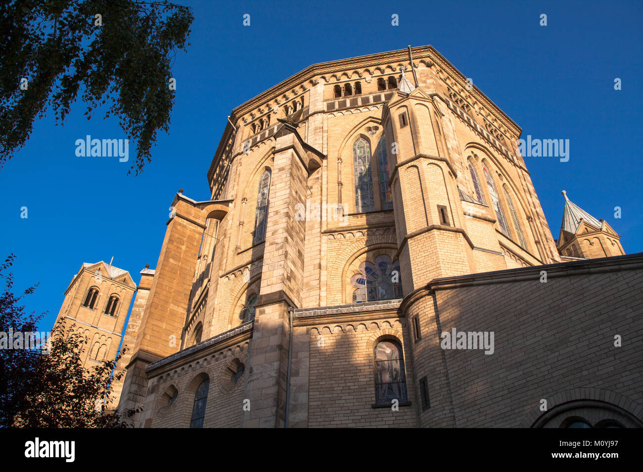 Germany, Cologne, the romanesque church St. Gereon.  Deutschland, Koeln, die romanische Kirche St. Gereon. Stock Photo