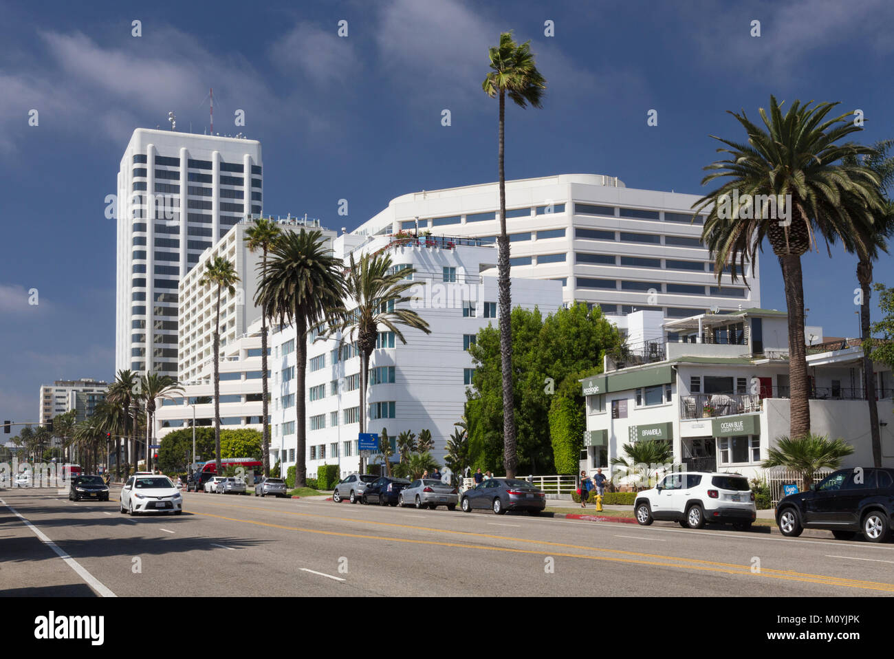 Ocean Avenue Santa Monica California Stock Photo Alamy