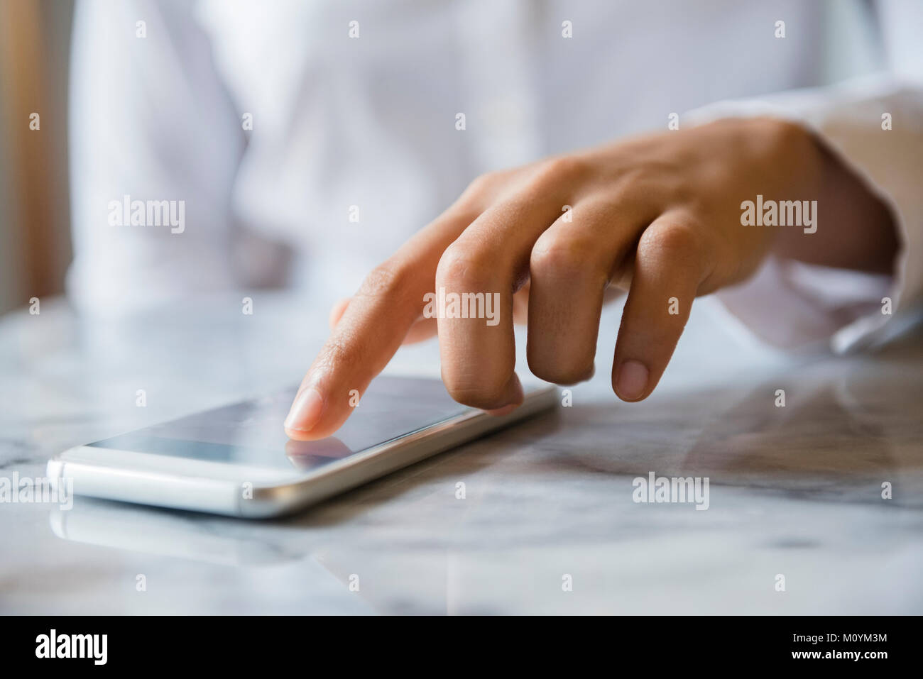 Finger Being Pointed on Tablet Screen Stock Photo - Image of operating,  mobility: 36194818