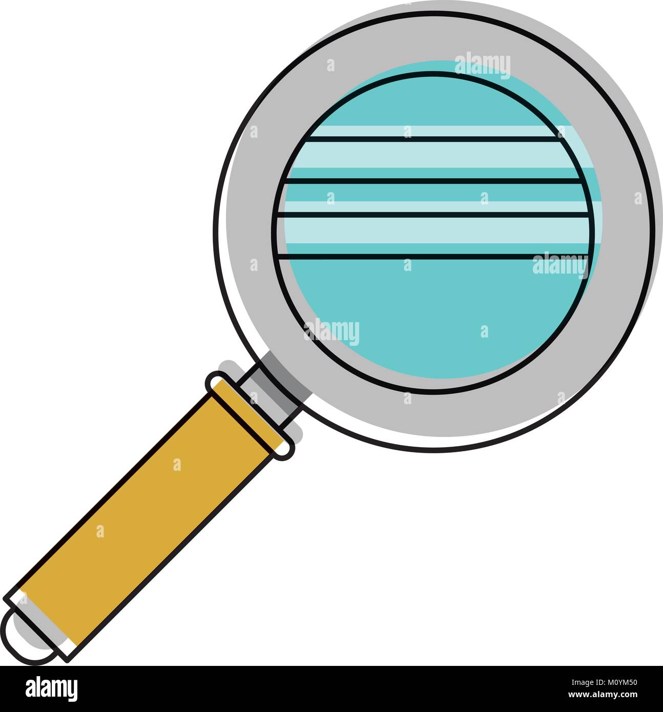 magnifying glass icon in watercolor silhouette Stock Vector Image & Art -  Alamy