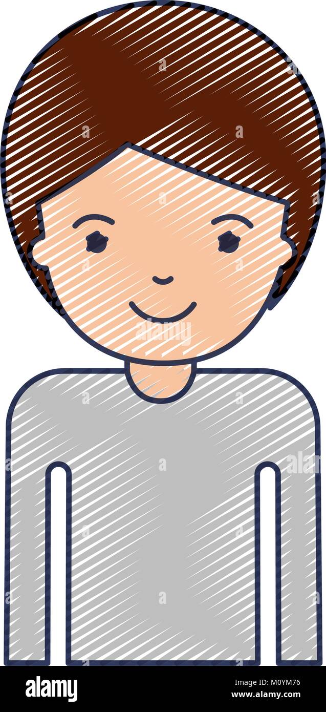 Half Body Man With Short Hair In Colored Crayon Silhouette Stock Vector Image Art Alamy Half Body Man With Short Hair In Colored Crayon Silhouette Stock Vector Image Art Alamy