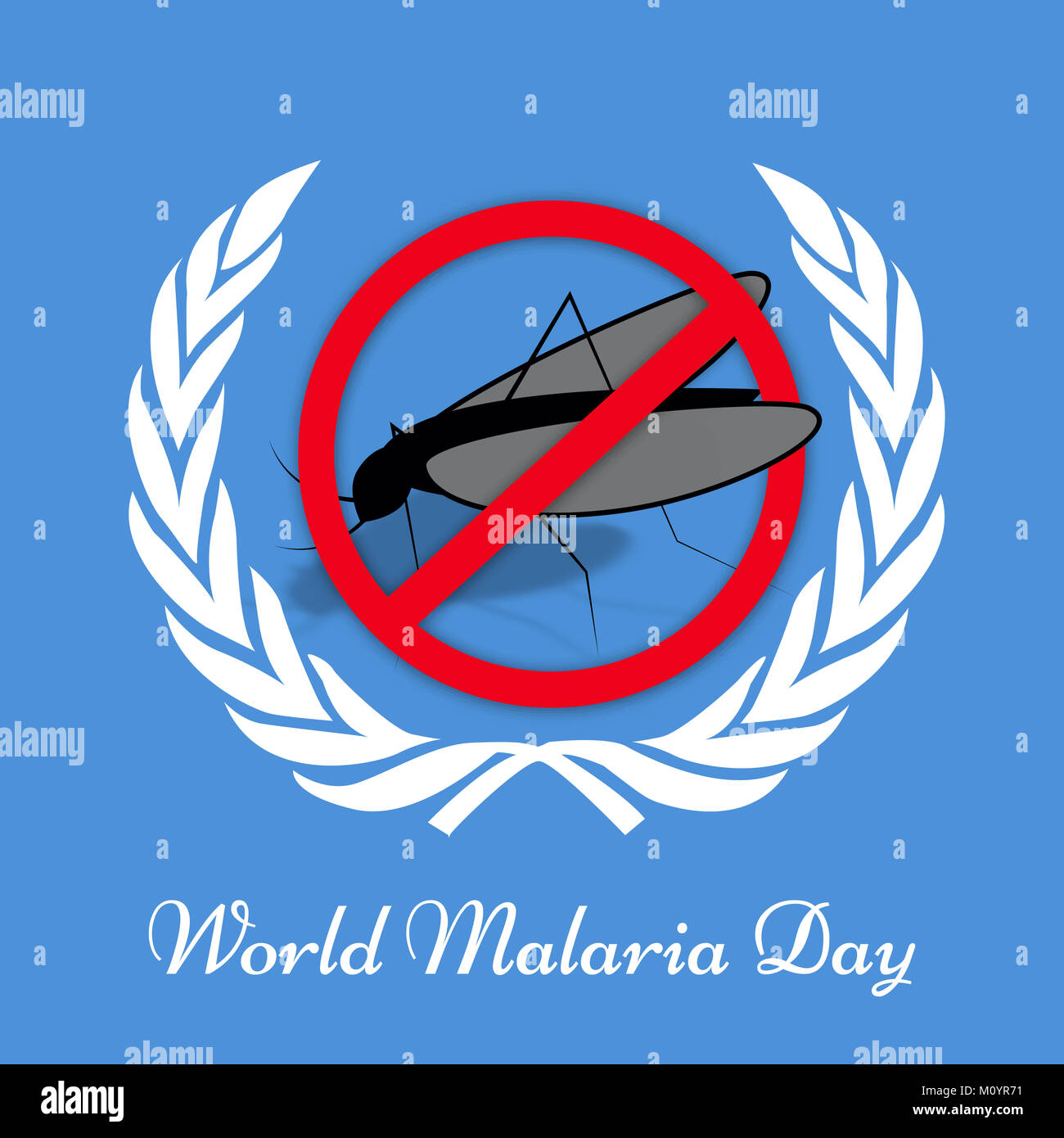 illustration of World Malaria Day background Stock Photo Alamy