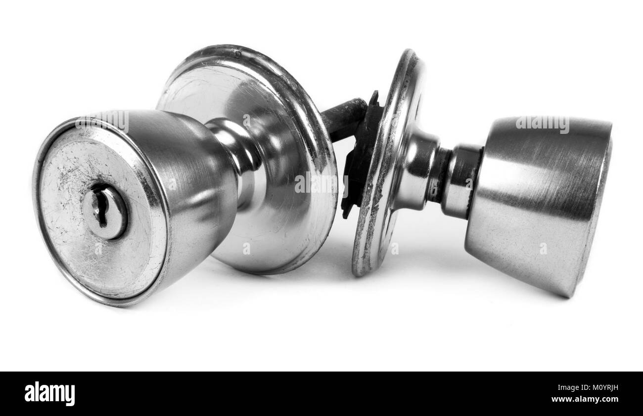 Security locks door Black and White Stock Photos & Images - Alamy