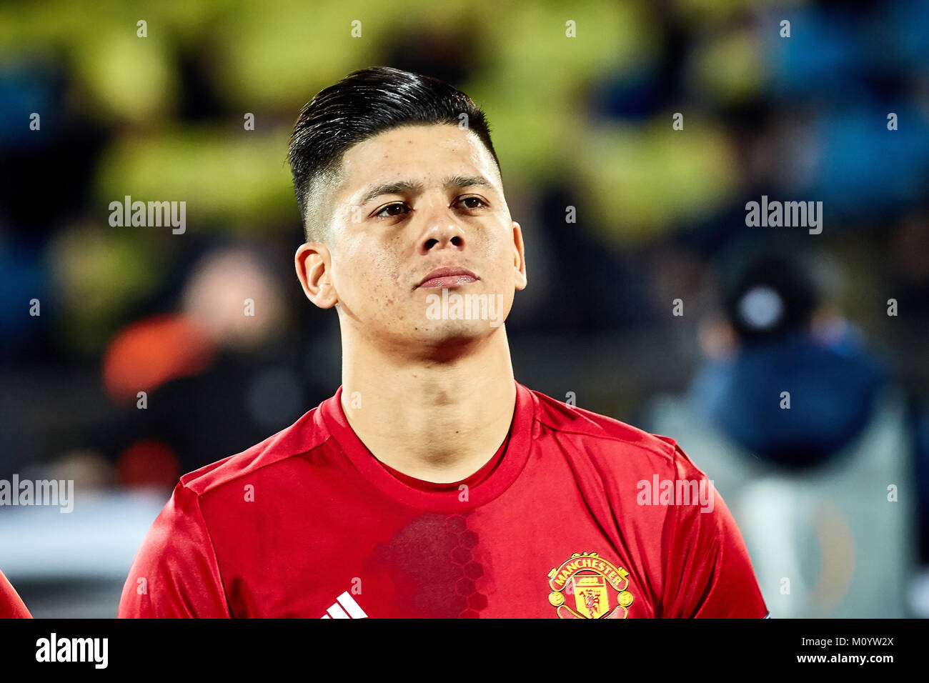 Marcos Rojo in match 1/8 finals of the Europa League between FC 'Rostov' and 'Manchester United', 09 March 2017 in Rostov-on-Don, Russia. Stock Photo