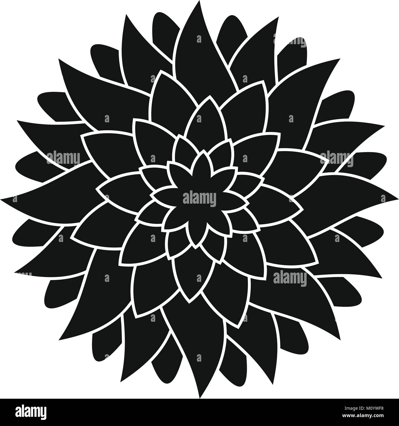 Flower icon, simple style Stock Vector Image & Art - Alamy