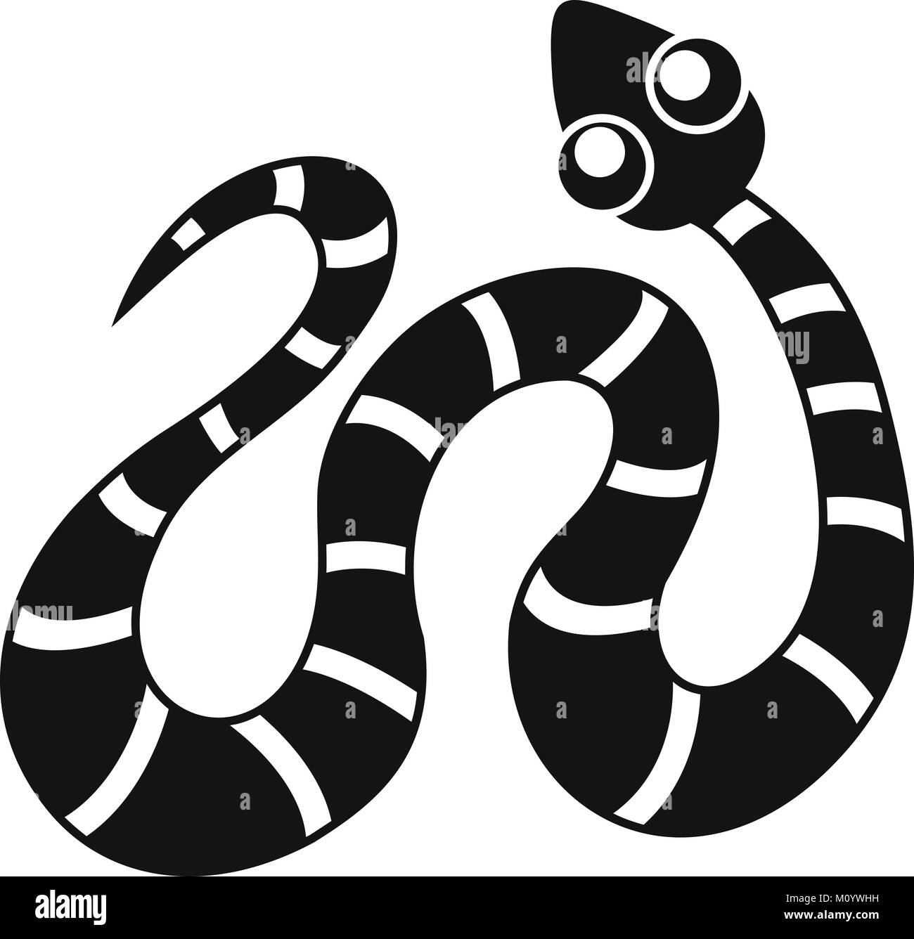 Black snake slithering Stock Vector Images - Alamy