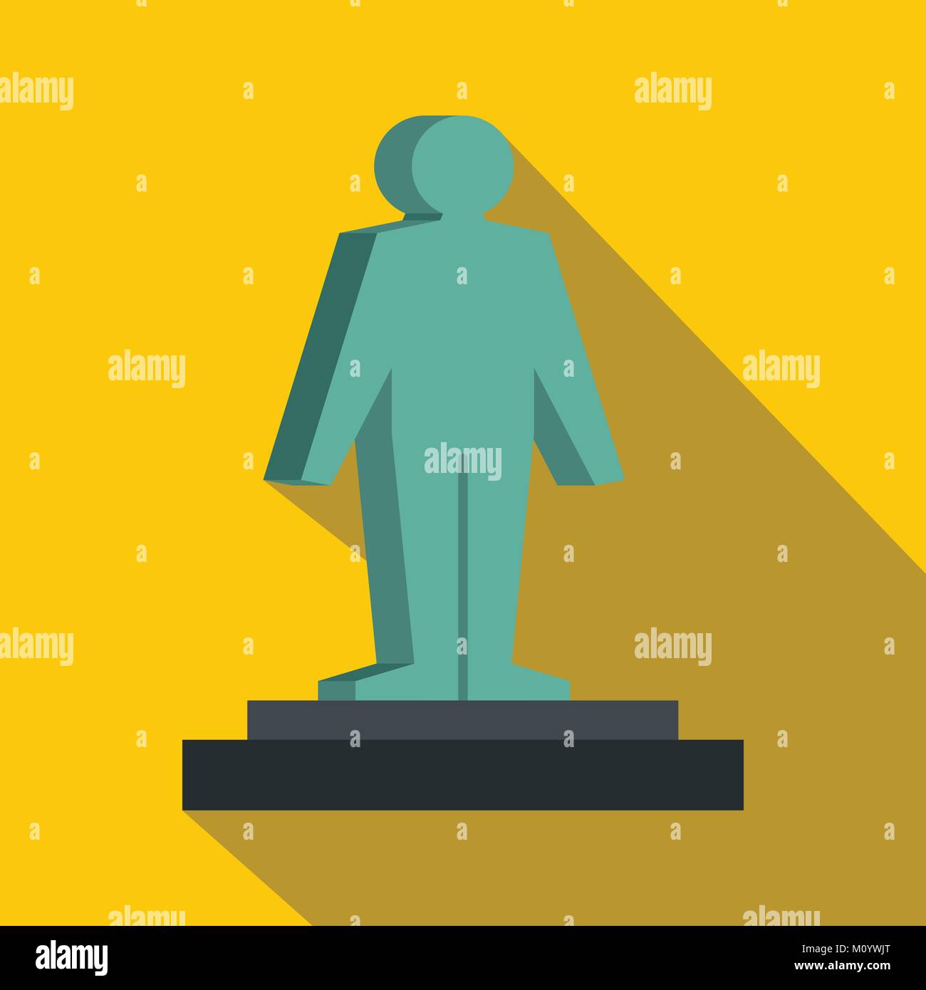 3d model of a man icon, flat style Stock Vector Image & Art - Alamy