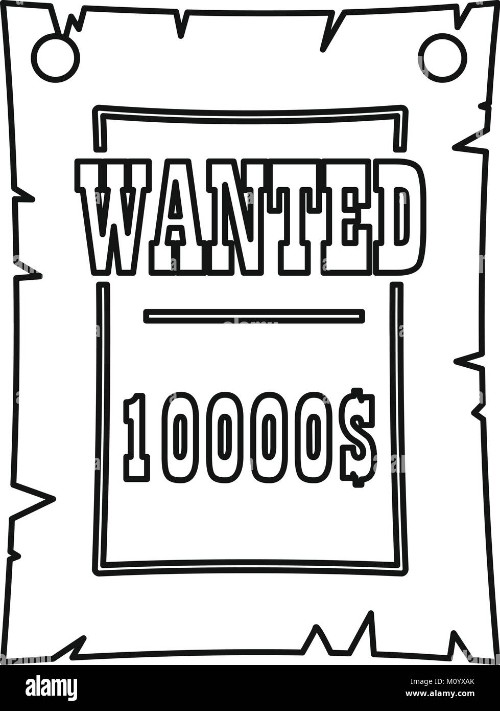 Wanted Poster Black and White Stock Photos &amp; Images - Alamy