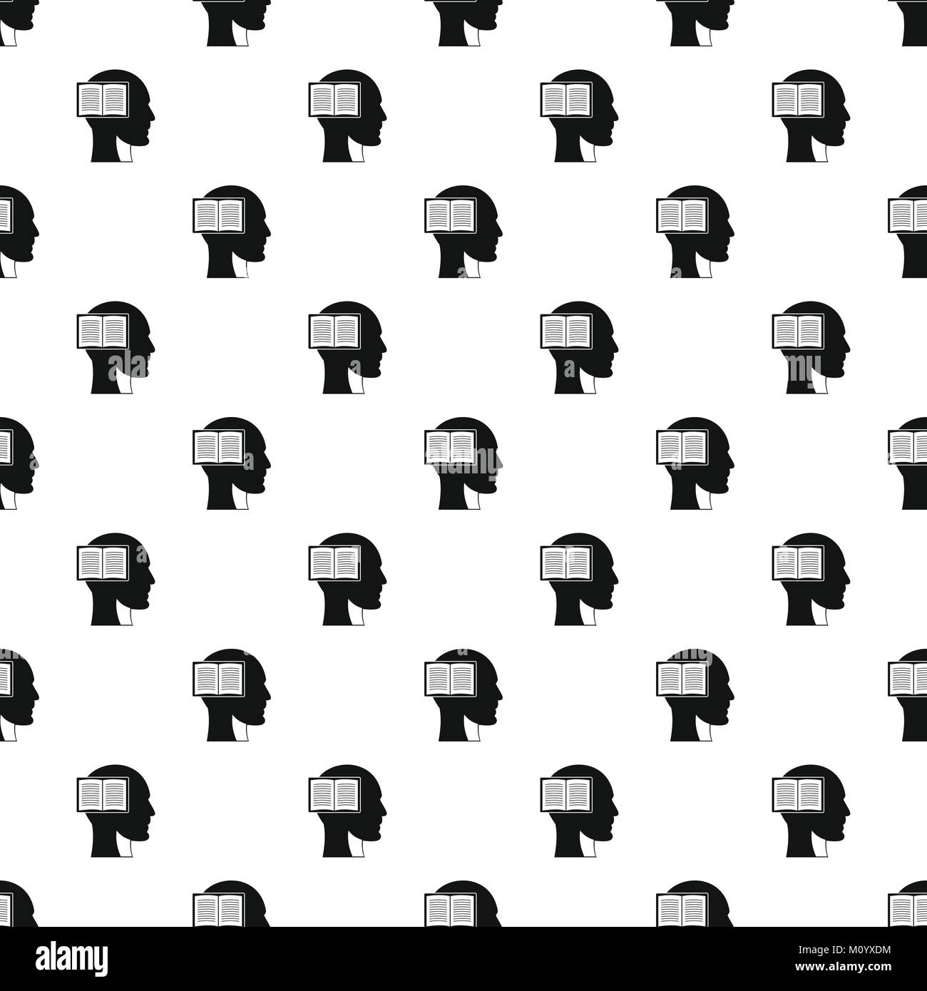 Head with puzzle pattern vector Stock Vector Image & Art - Alamy