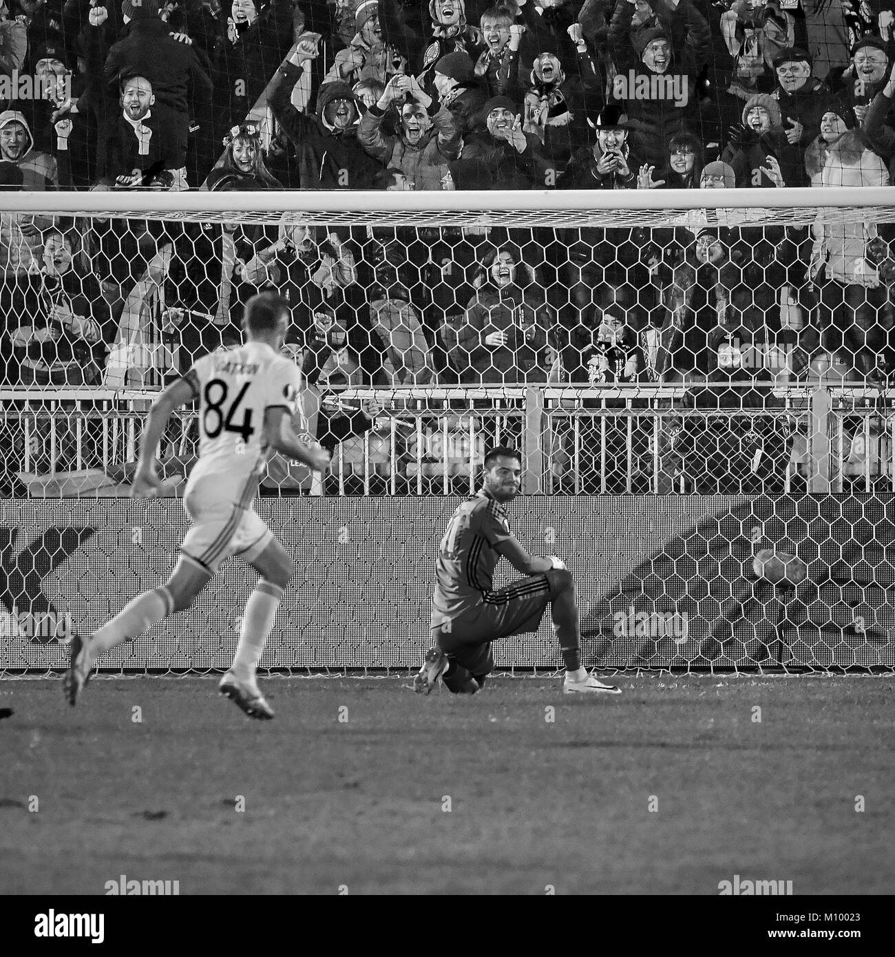 Goal against Manchester United. Game moments in match 1/8 finals of the