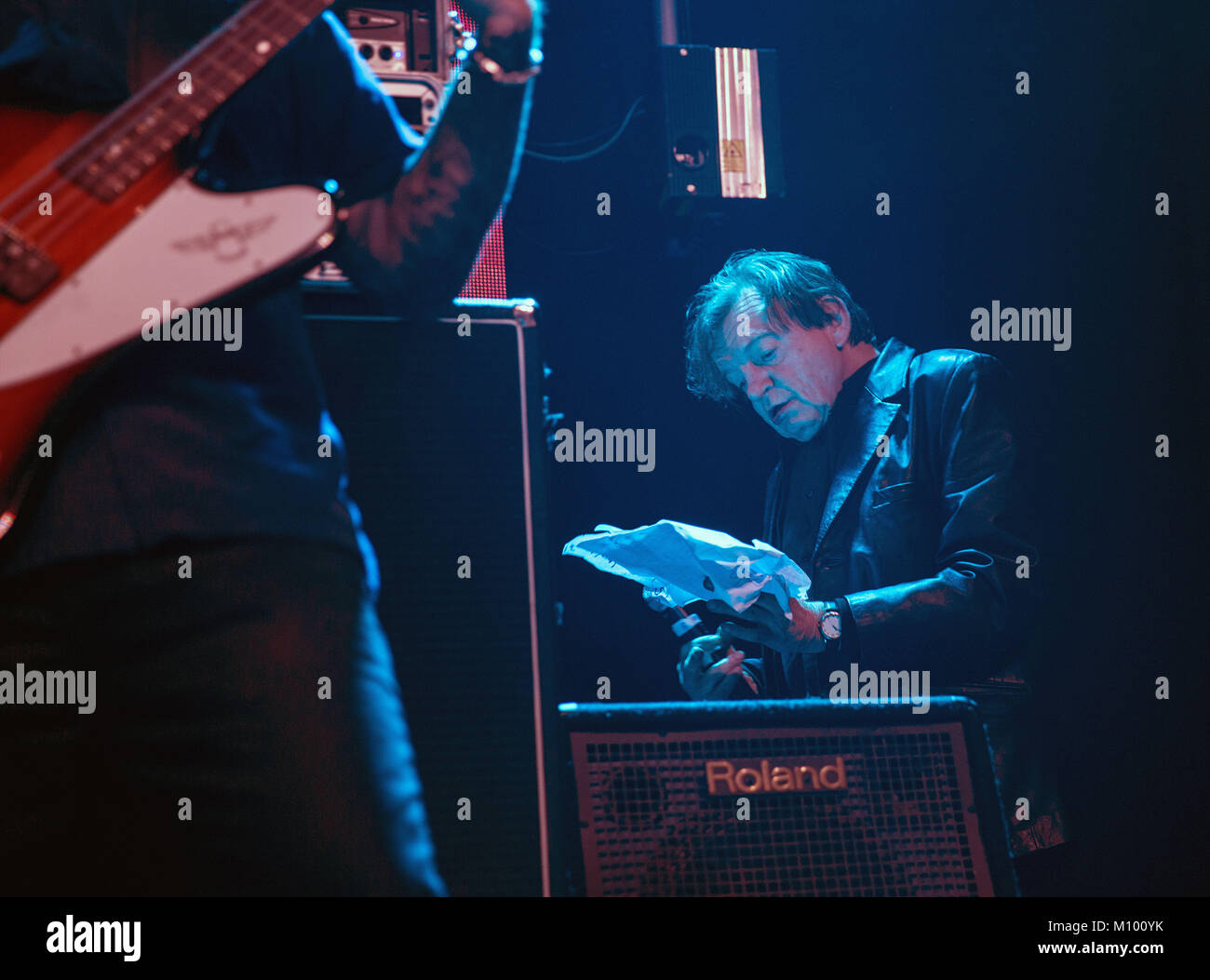 Liverpool, Merseyside, UK. 17th June, 2017. MARK E SMITH lead Singer of UK Indie band, The Fall performing at Liverpool Arts Club Januray 2017 Credit: Andy Von Pip/ZUMA Wire/Alamy Live News Stock Photo