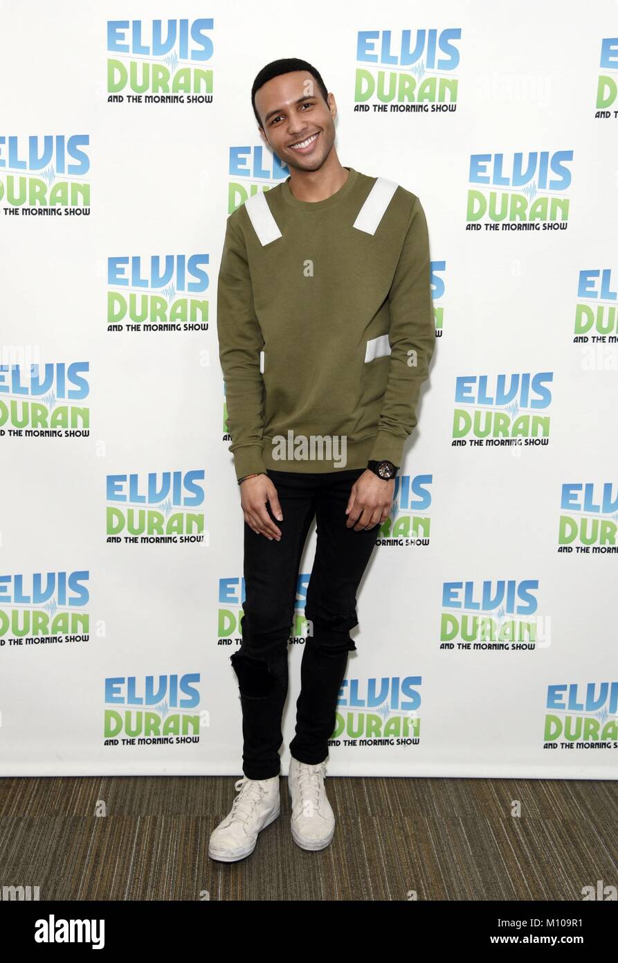 New York, NY, USA. 25th Jan, 2018. New York, USA. 25th January, 2018. Rayvon Owen inside for Rayvon Owen at Elvis Duran and the Morning Show on Z-100, Z-100 Studios, New York, NY January 25, 2018. Credit: Derek Storm/Everett Collection Credit: Everett Collection Inc/Alamy Live News/Alamy Live News Stock Photo