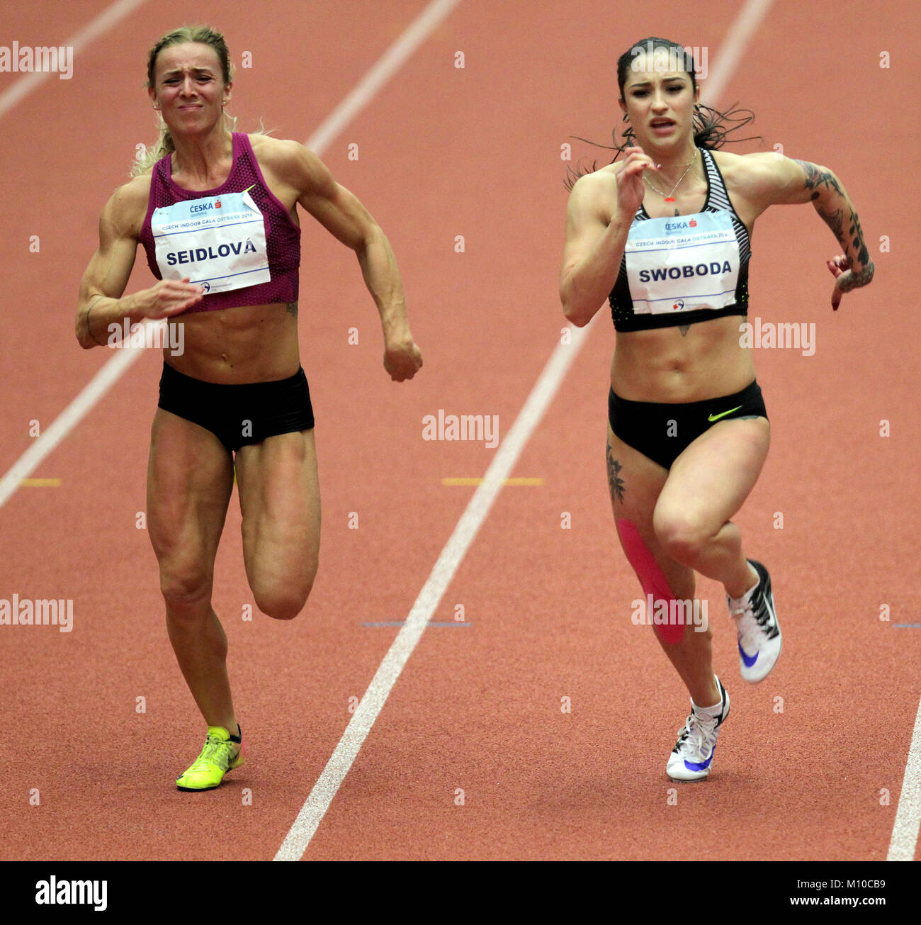 Ostrava, Czech Republic. 25th Jan, 2018. EWA SWOBODA of Poland Stock