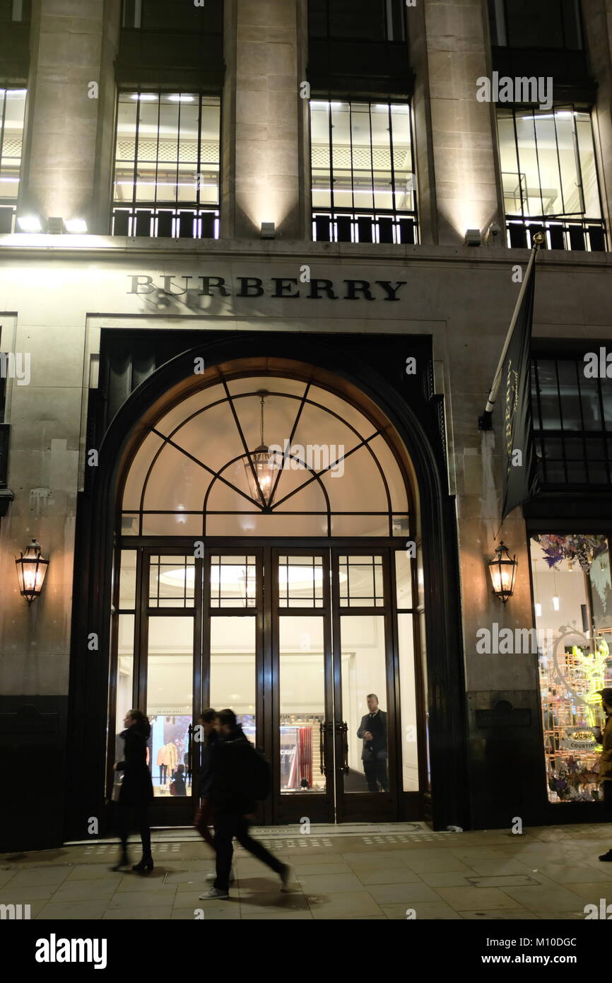 Burberry store on Regent Street, UK Stock Photo -