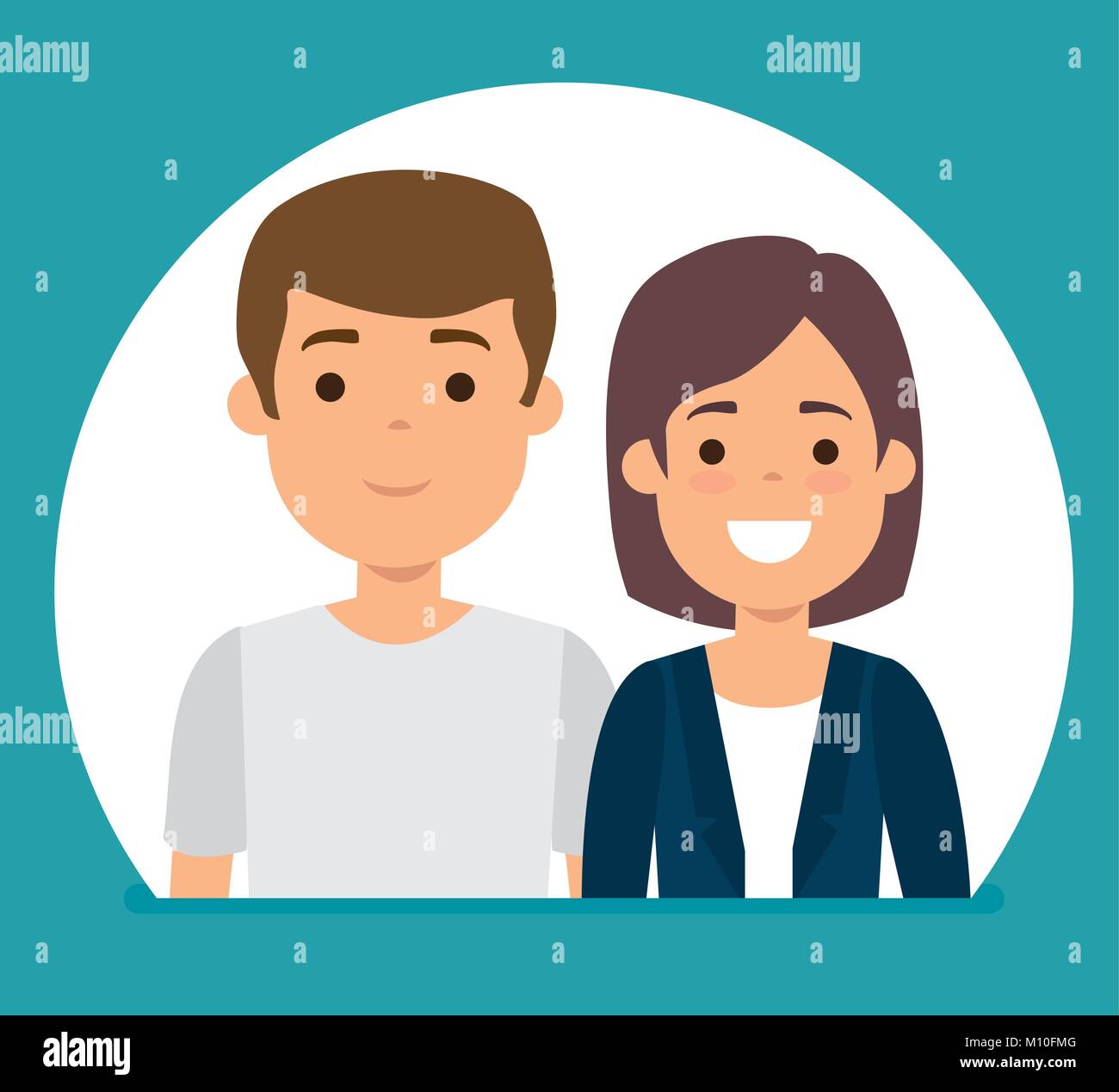 Two generation family life Stock Vector Images - Alamy