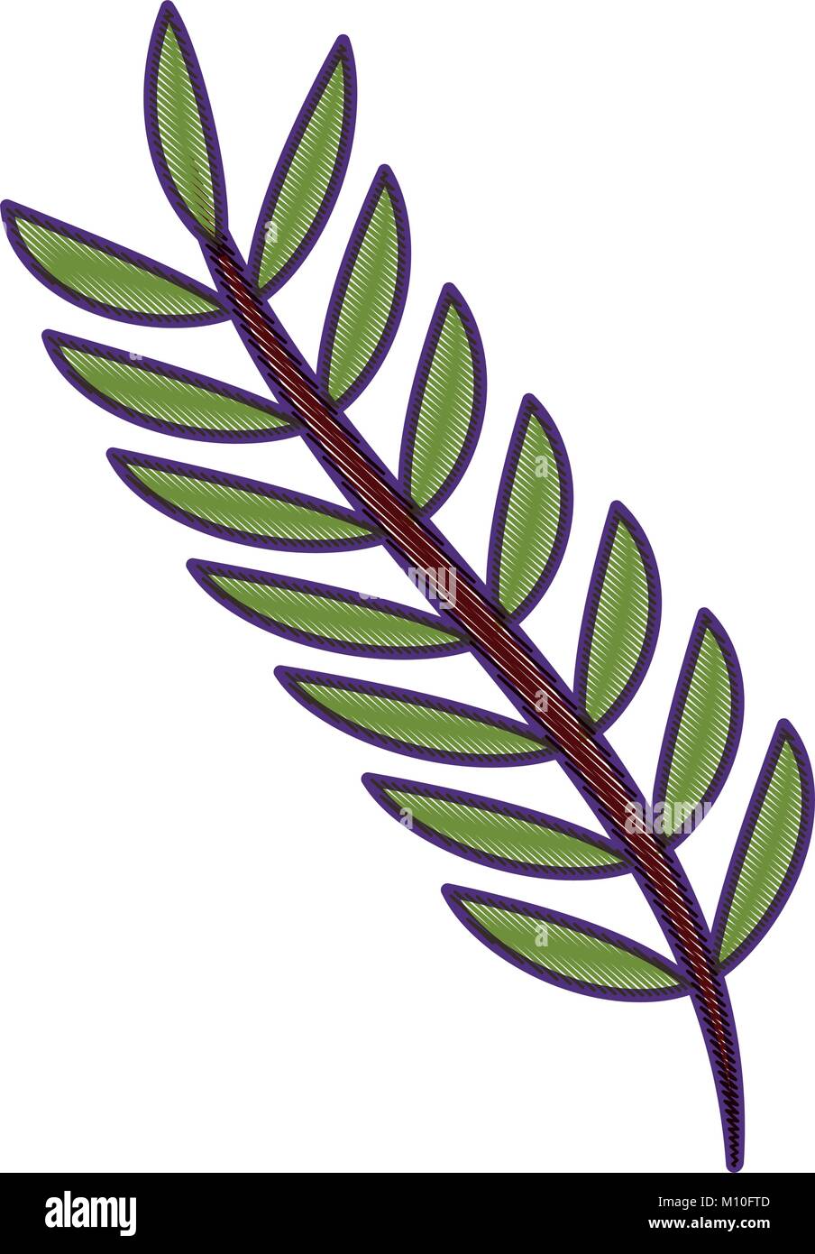 spring branch with green leaves natural Stock Vector Image & Art - Alamy