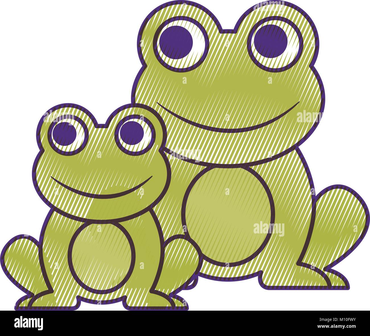 frogs cute animal sitting cartoon Stock Vector Image & Art - Alamy