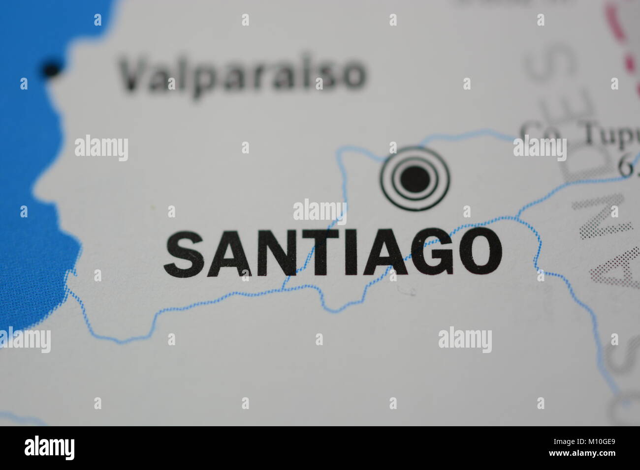santiago-map-hi-res-stock-photography-and-images-alamy