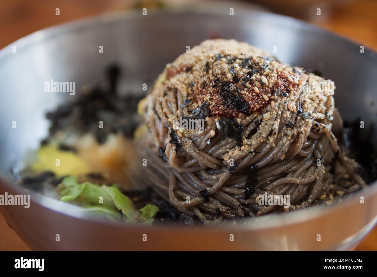 Naengmyeon Korean Noodle Dish Stock Photo Alamy