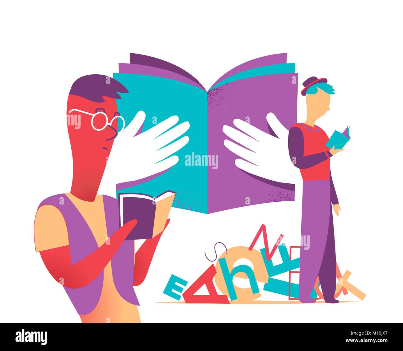 A great book save your life everyday Stock Vector