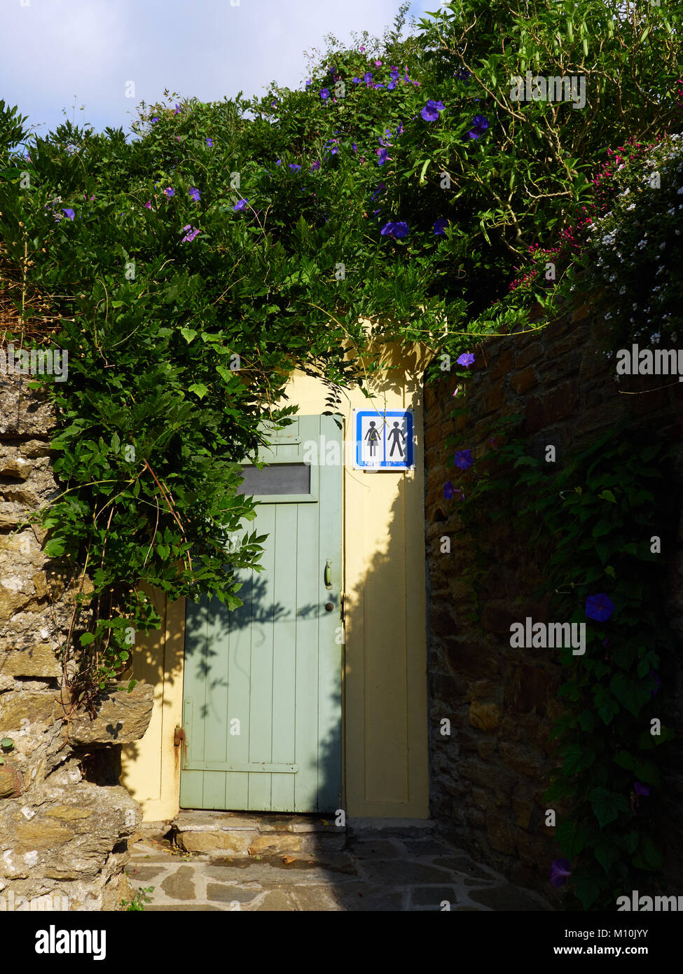 Secluded toilet in Bormes Les Mimosas, France. Stock Photo
