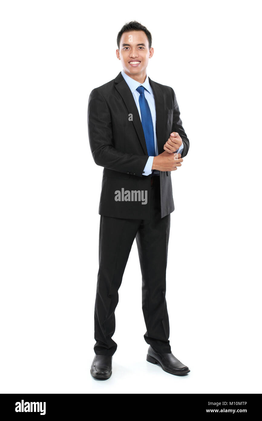 Young Asian business man isolated on white background Stock Photo - Alamy