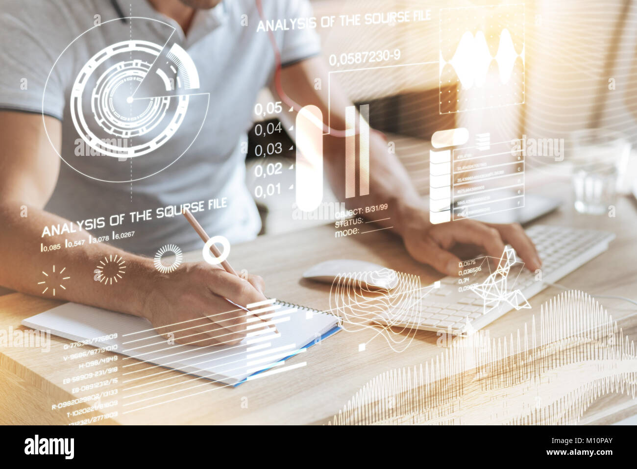 Professional programmer being involved in work Stock Photo - Alamy