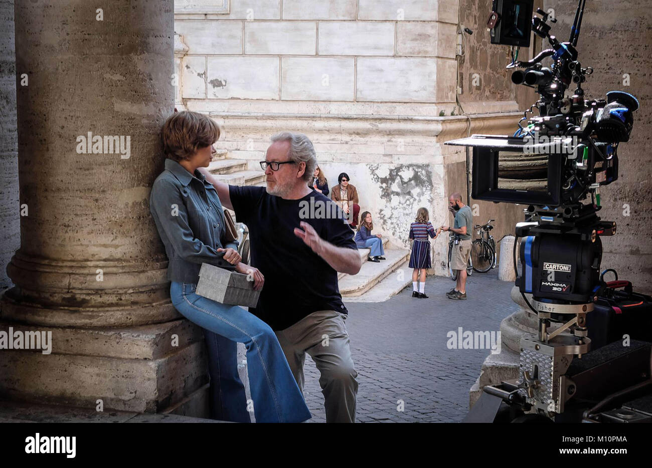 ALL THE MONEY IN THE WORLD (ON SET) (2017) MICHELLE WILLIAMS RIDLEY ...