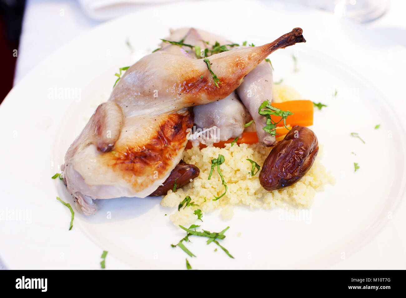 Quail With Rice Roasted small chicken vegetables hi-res stock photography and images ...