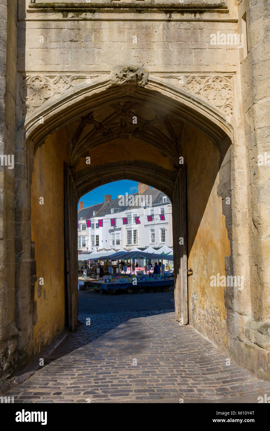 Wells Somerset England May 4, 2016 The Eye gate from the