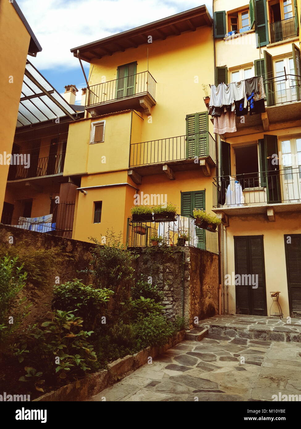 Traditional houses in Italy Stock Photo - Alamy